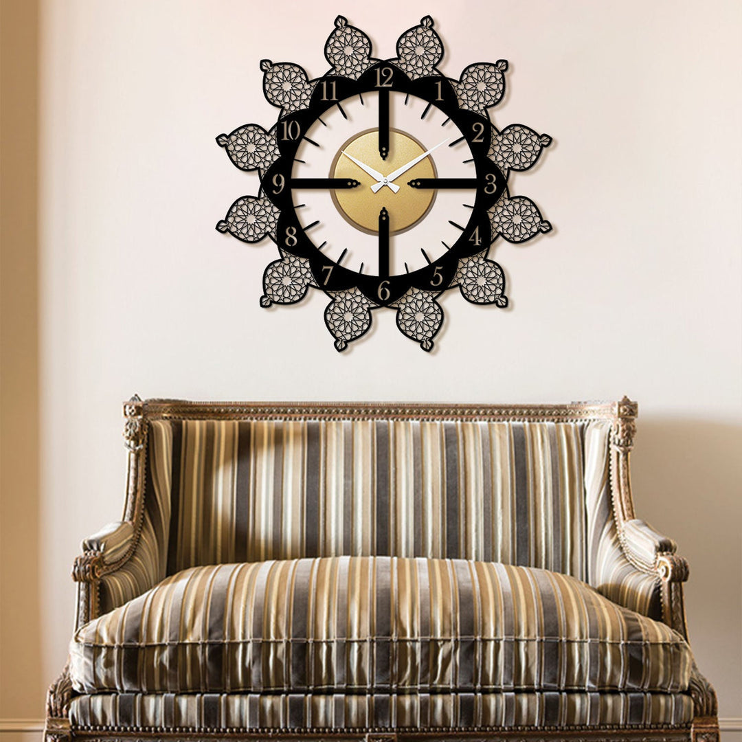 Beautiful Metal Wall Clock Golden