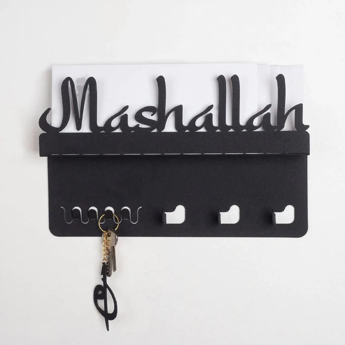 Mashallah Keyholder Metal Islamic wall art